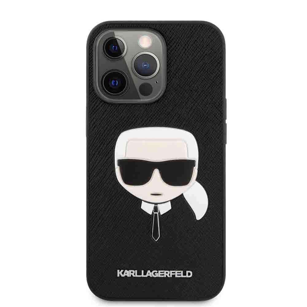 Karl Lagerfeld PU Saffiano Case With Embossed Karl's Head For iPhone 13 (6.1 Karl Lagerfeld PU Saffiano Case With Embossed Karl's Head For iPhone 13 (6.1